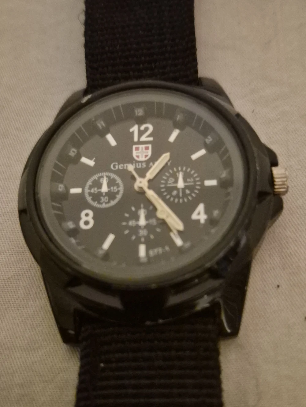 Best for SEO): Gemius Army Black Tactical Field Watch Military Style Canvas Stra
